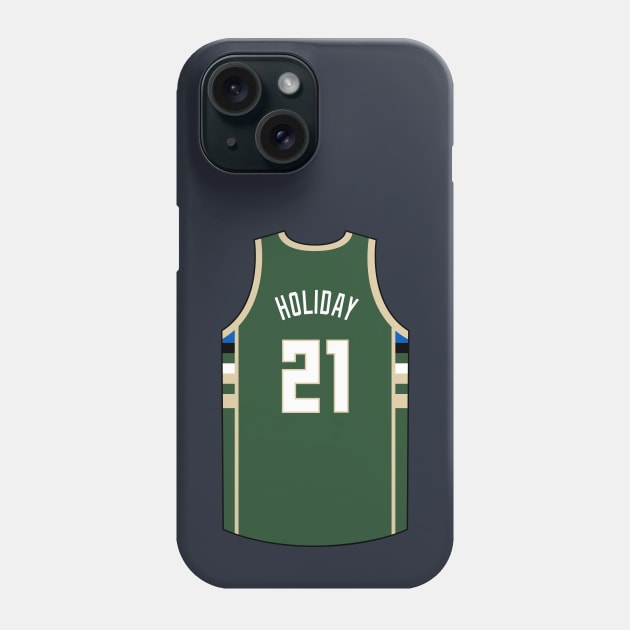Jrue Holiday Milwaukee Jersey Qiangy Phone Case by qiangdade