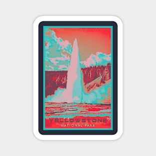 Doutone Yellowstone National Park Travel Poster Magnet