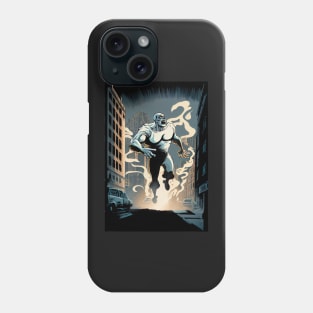 Giant ghost attacking the city Phone Case