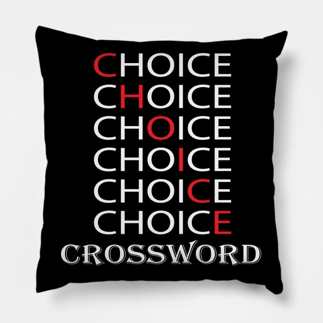secret crossword clue, choice crossword, ousters crossword, openings crossword clue, rotter crossword clue Pillow by wiixyou