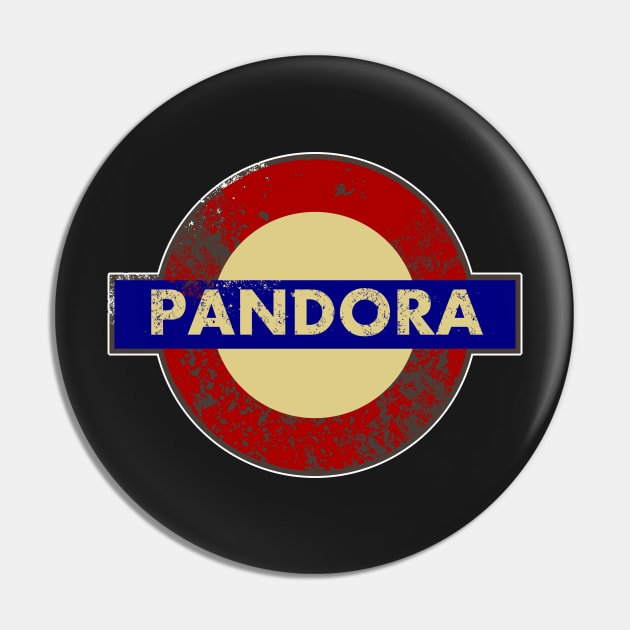 PANDORA METRO STATION SIGN Pin by KARMADESIGNER T-SHIRT SHOP