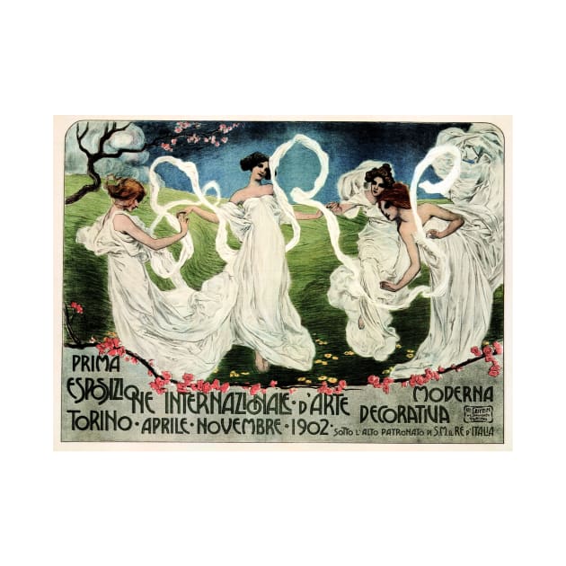 Prima Esposizione Internazionale d'Arte Decorativa Moderna Turin, Italy 1902 World Art Exhibition by vintageposters