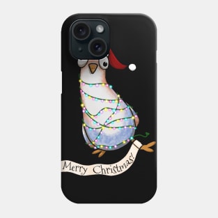 Christmas Pigeon Delivering His Holiday Message Phone Case