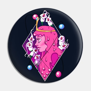 The Beauty of Science Princess Bubblegum Portrait Pin