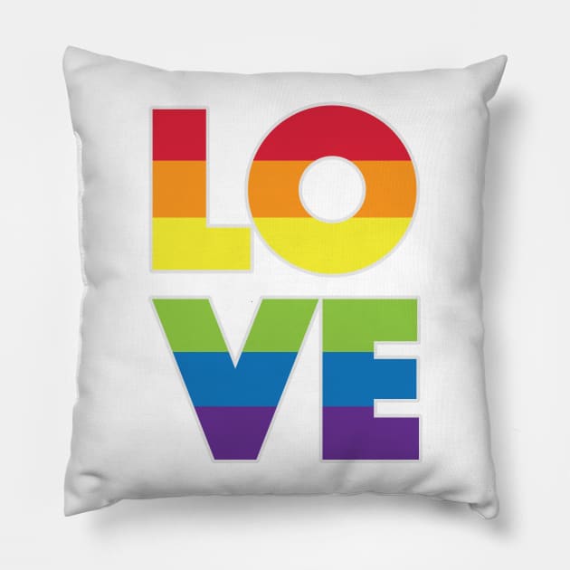 LOVE Pride Pillow by Akbaly