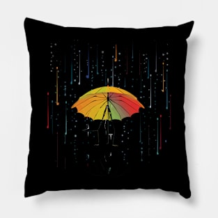 Mosquito Rainy Day With Umbrella Pillow