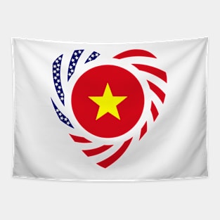 Vietnamese American Multinational Patriot Flag (Heart) Tapestry