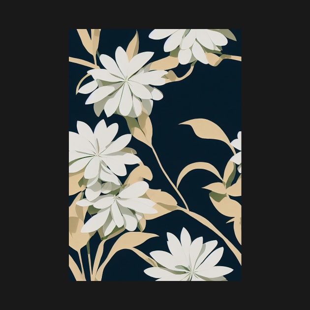 Beautiful Stylized White Flowers, for all those who love nature #211 by Endless-Designs