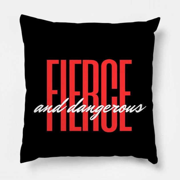 FIERCE AND DANGEROUS Pillow by MGphotoart