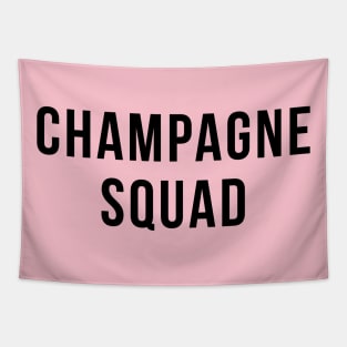 Champagne Squad Drinking Party Humor Tapestry