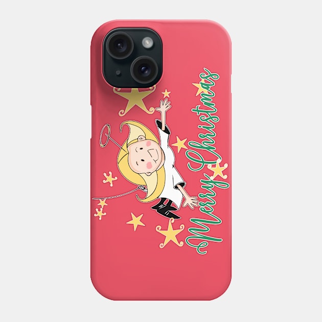 Merry Christmas Angel Phone Case by AuburnQuailart