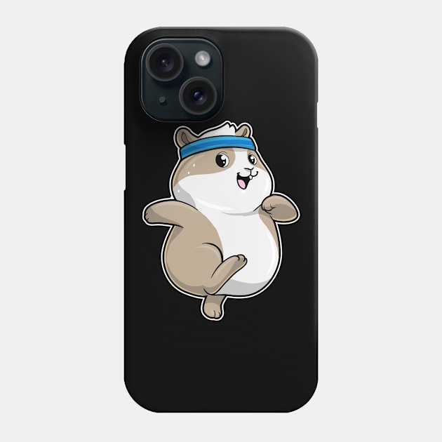 Hamster at Jogging with Headband Phone Case by Markus Schnabel