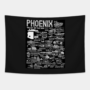Phoenix Map Tapestry