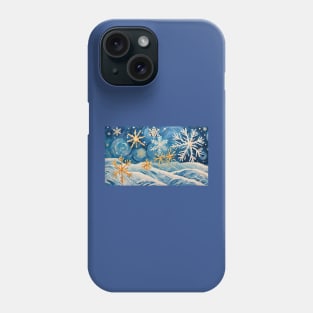 Snowflake in Van Gogh Style Phone Case