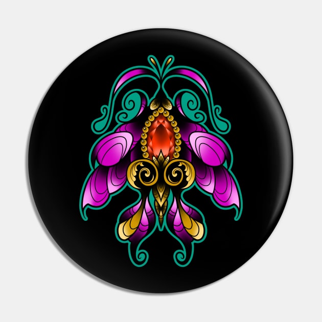 jewel moth Pin by Violent Prophet