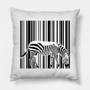 Barcode Zebra Camouflage Pillow