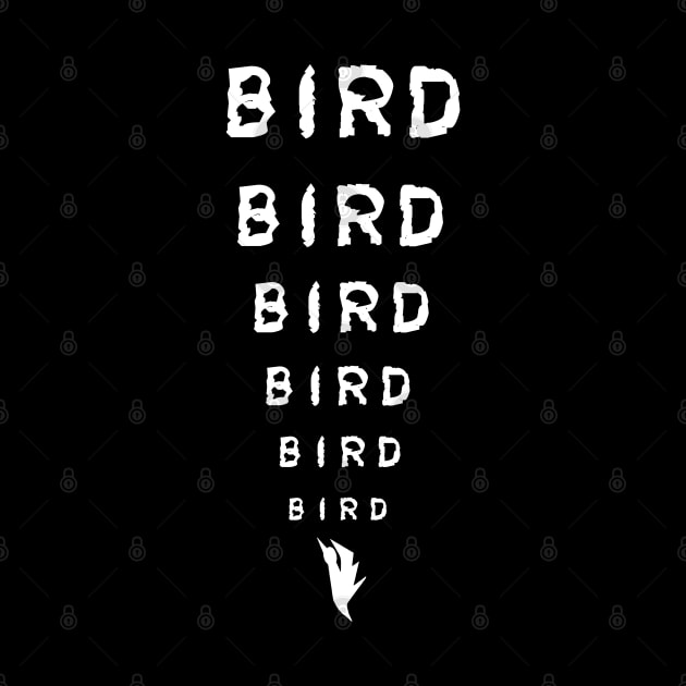 bird , plus inscription, store logo, white color by Bird