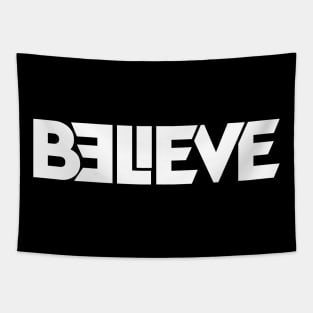 Believe Alternative Logo Tapestry