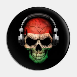 Dark Skull Deejay with Hungarian Flag Pin