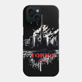 Abstract Tokyo Japan cityscape Phone Case