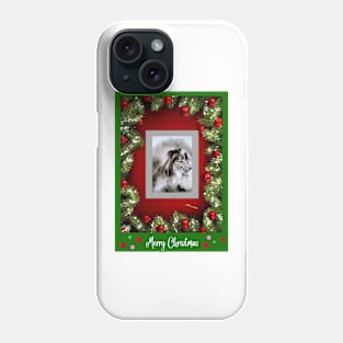 Collie Xmas dog Phone Case