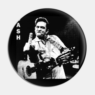 Johnny Cash-Vintage Halftone Pin