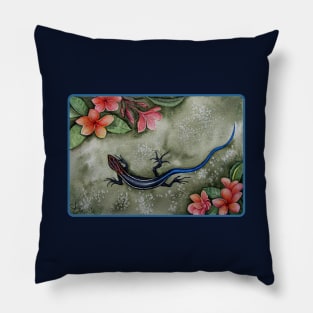 Blue Racer Skink Pillow