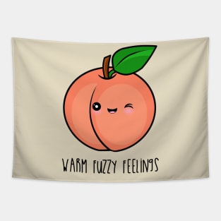 Warm Fuzzy Feelings Peach Tapestry