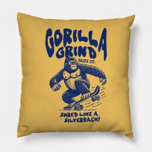 Gorilla Grind Skate Co. // Shred Like a Silverback! // Funny Skateboard Gorilla Pillow