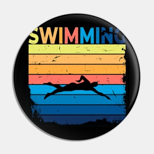 Swimming Vintage Pin