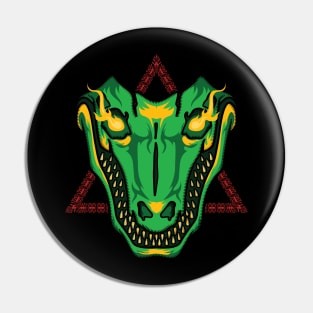 CROCODILE SKULL Pin