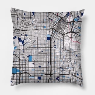 Los Angeles - Califonia MilkTea City Map Pillow