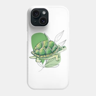 The wisdom of the turtle Phone Case