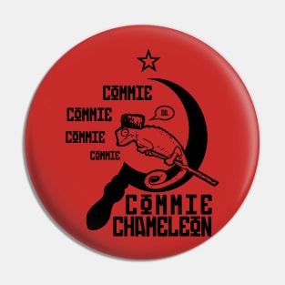 commie chameleon Pin