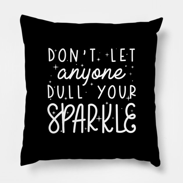 Dull Your Sparkle Pillow by LuckyFoxDesigns