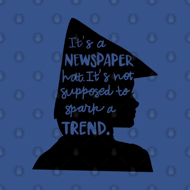 Newspaper Hat by CaffeinatedWhims