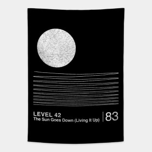 Level 42 /// Minimalist Graphic Artwork Design Tapestry