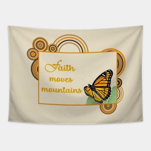 Faith Moves Mountains Tapestry