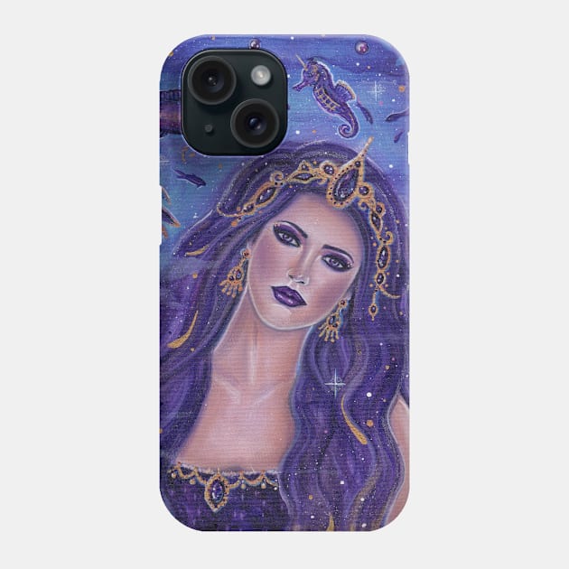 Amethyst purple mermaid by Renee Lavoie Phone Case by ReneeLLavoie