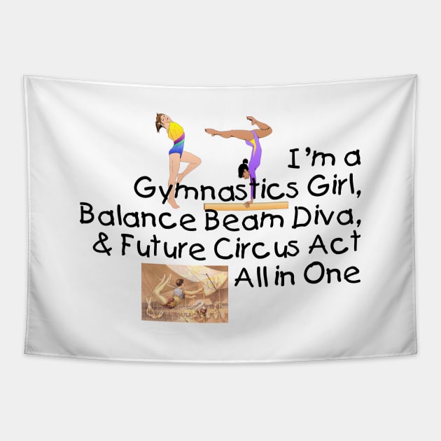 Gymnastics All in One Tapestry by teepossible