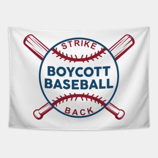 Boycott Baseball Tapestry