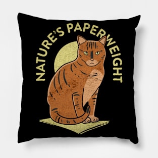 Cat Nature Paperweigh Pillow