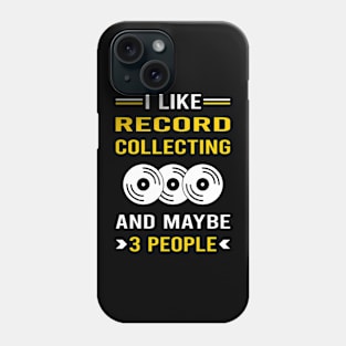 3 People Record Collecting Records Phone Case