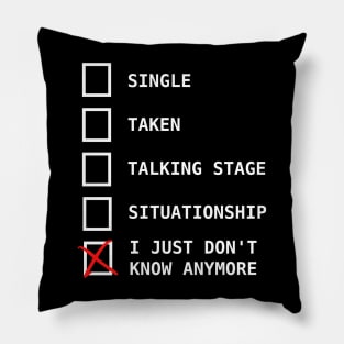 Relationship status Pillow