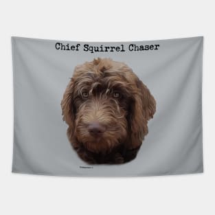 Doodle Dogs Chief Squirrel Chaser Tapestry