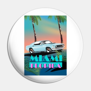 Miami Florida sportcar Pin