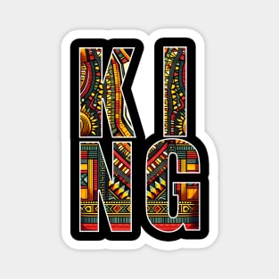 Melanin Black Pride Dashiki Pattern Afrocentric Magnet