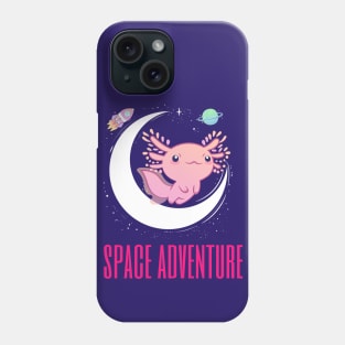 Axolotl Space Adventure Phone Case