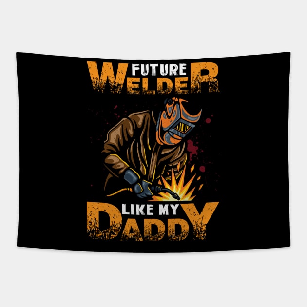 Future welder Tapestry by jeffartph