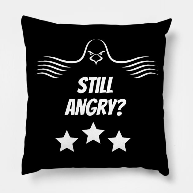 Still angry, little Bird? Pillow by Qwerdenker Music Merch